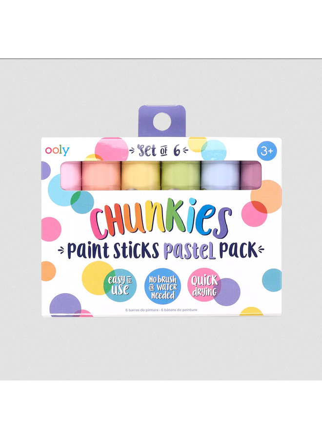 OOLY - Creatief met Verf - Chunkies Set Pastel (6stuks)