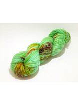 Mina Dyeworks Socksanity - 100gram=420m 75% wol 25% nylon - "Green Orchid"