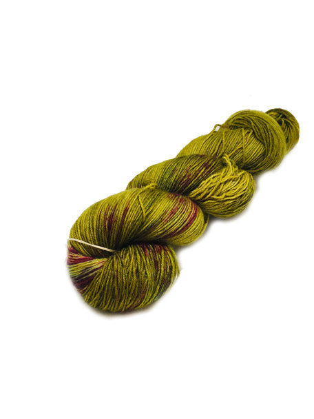 Mina Dyeworks Socksanity - 100gram=420m 75% wol 25% nylon - "Baklava"