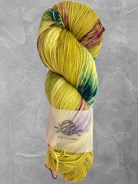 Mina Dyeworks Sock - "Passion Fruit Sabayon"