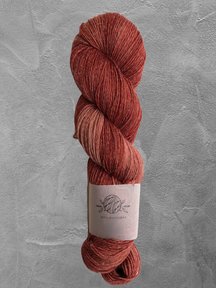 Mina Dyeworks Sock Hemp - "Aged red"