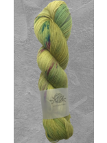 Mina Dyeworks Socksanity - 100gram=420m 75% wol 25% nylon - ''Passion Fruit Sabayon''