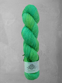 Mina Dyeworks Alpaca Sock - "Asparagus Densiflorus" - 70% Alpaca, easywash, 30% Polyamid - 100g - 390m