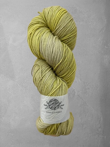 Mina Dyeworks Sock - "Pistacchio Latte" 425m - 100g - 80%merino - 20% polyamide