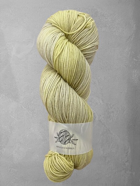 Mina Dyeworks Sock - "Lemon Cream Pie" 425m - 100g - 80%merino - 20% polyamide