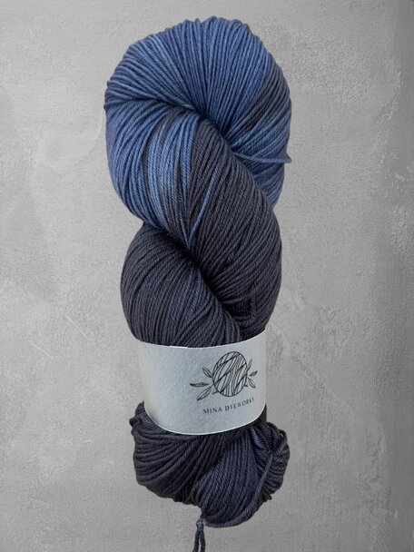 Mina Dyeworks Sock - "Twilight Ocean" 425m - 100g - 80%merino - 20% polyamide