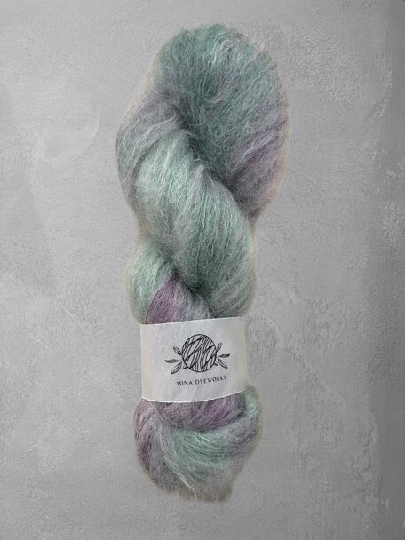 Mina Dyeworks Mohair Silk - "Cabrakan" - 77% Fine Kid Mohair 23% Mulberry Silk - 50 grams - 350m