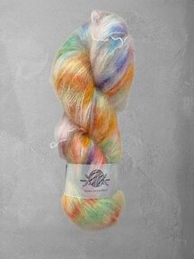 Mina Dyeworks Mohair Silk - "Unicorn" - 77% Fine Kid Mohair 23% Mulberry Silk - 50 grams - 350m