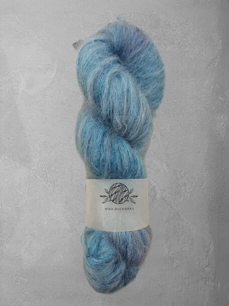 Mina Dyeworks Mohair Silk - "Mariana Trench"