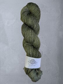 Mina Dyeworks Sock Hemp - "Army Green" - 67% wool 23% biodeg.polyamid 10% hemp100g - 420m