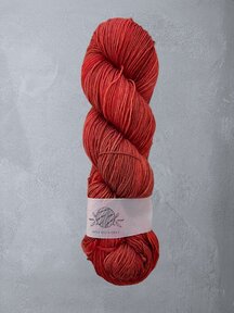 Mina Dyeworks Socksanity - 100g - 420m - 75% Wool - 27% Nylon - "Maraschino Cherry"