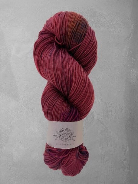 Mina Dyeworks Socksanity - 100g - 420m - 75% Wool - 27% Nylon - "Ah Puch"