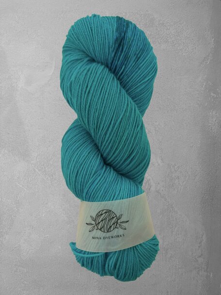 Mina Dyeworks Sock - "The Prism Party Parade - Turqoise Tickle" 425m - 100g - 80%merino - 20% polyamide