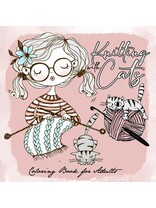 Knitting with Cats Coloring Book