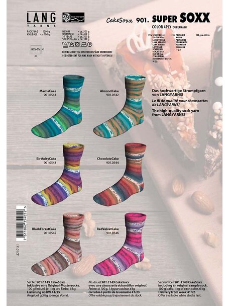 Lang Yarns Super Soxx Color - Cake Soxx