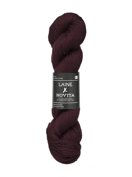 Novita Novita x Laine 4-Ply - 7821 - Deep burgundy