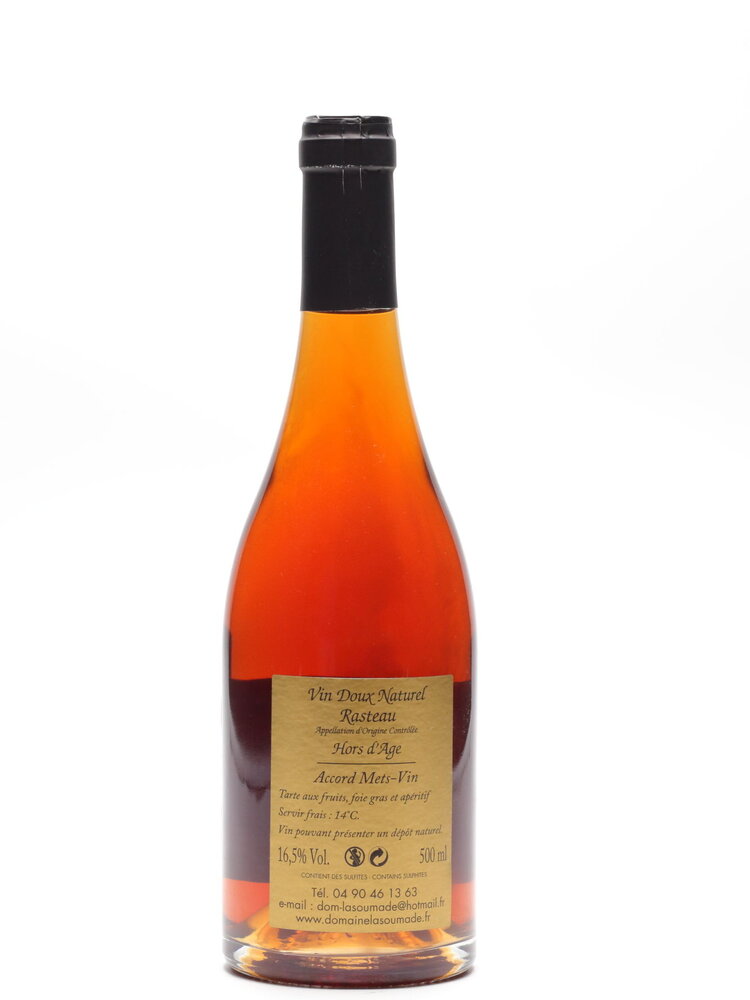 Domaine la Soumade Soumade - Rasteau VIN DOUX NATUREL Ambré Hors dÂge 2018 50cl
