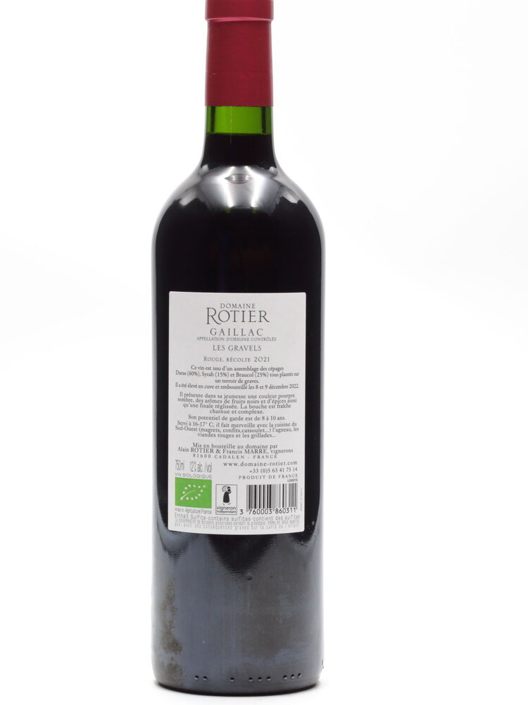 Domaine Rotier Domaine Rotier - Les Gravels Rouge 2021