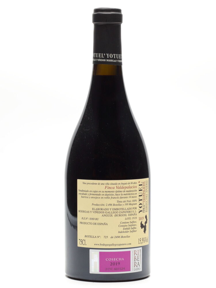 Gallego Zapatero Gallego Zapatero - YOTUEL Finca Valdepalacios 2019