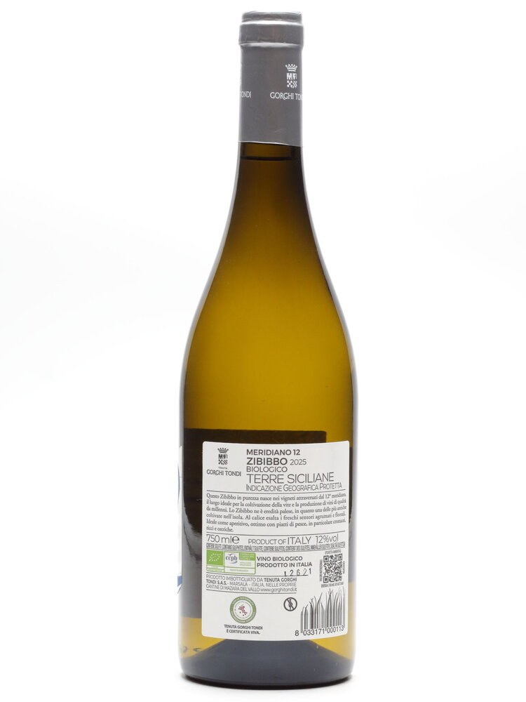 Tenuta Gorghi Tondi  Tenuta Gorghi Tondi -  Meridiano 12 Zibibbo Sicilia DOC 2025