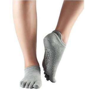 Toesox Yoga sokken extra grip grijs