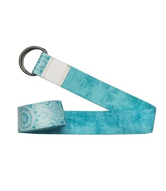 Yoga Design Lab Yoga riem mandala turquoise - Yoga Design Lab