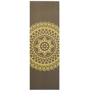 Lotus Yogamat sticky extra dik mandala donkergroen - Lotus