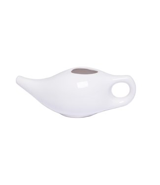 Neti pot keramiek wit