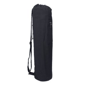 Lotus Yogatas met trekkoord katoen eco zwart - Lotus