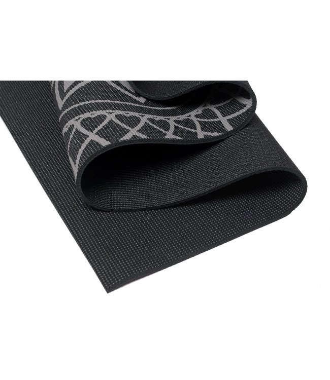 Yogamat sticky extra dik mandala zwart - Lotus