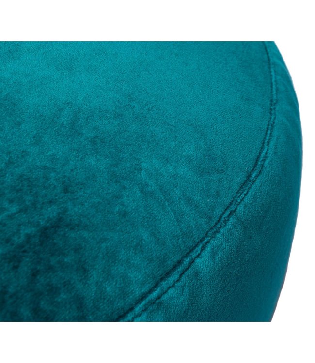 Meditatiekussen velvet eco donkergroen rond - Lotus