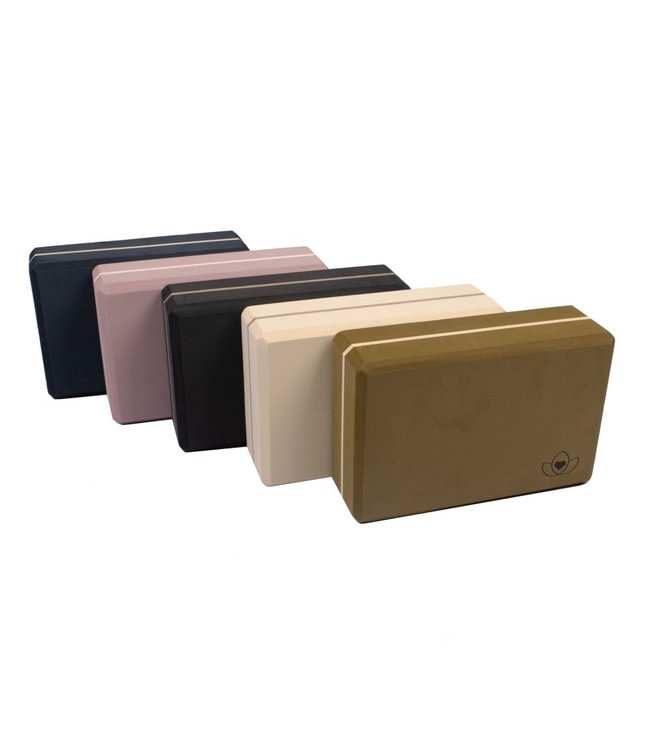 Yoga blok high density lavendelpaars - Lotus