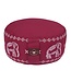 Meditatiekussen eco elephant burgundy rond - Lotus