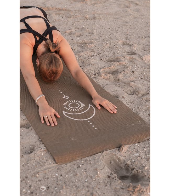 Yogamat sticky extra dik balance donkergroen  - Lotus