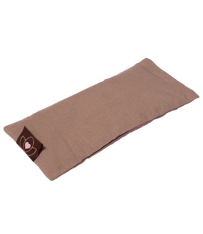 Pakket meditatiekussen, oogkussen en riem taupe - Lotus