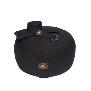 Lotus Pakket meditatiekussen, oogkussen en riem zwart - Lotus