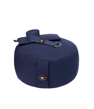 Lotus Pakket meditatiekussen, oogkussen en riem indigo - Lotus