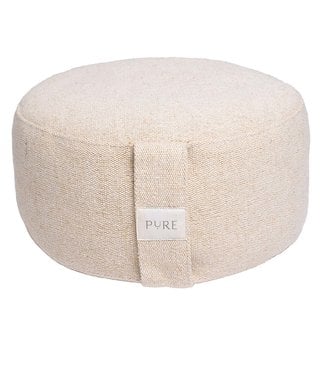 Pure Meditatiekussen eco jute naturel rond - Pure