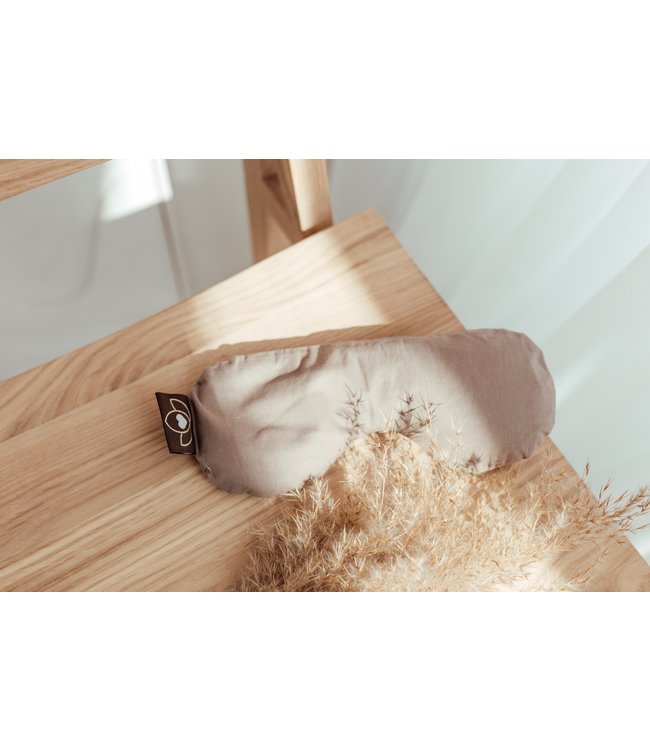 Oogkussen lavendel gevormd taupe eco - Lotus