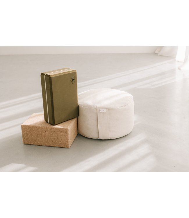 Meditatiekussen ecru rond - Pure