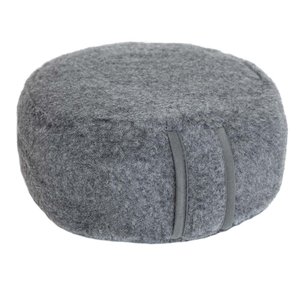 Lotus Meditatiekussen antraciet merino wol - Lotus