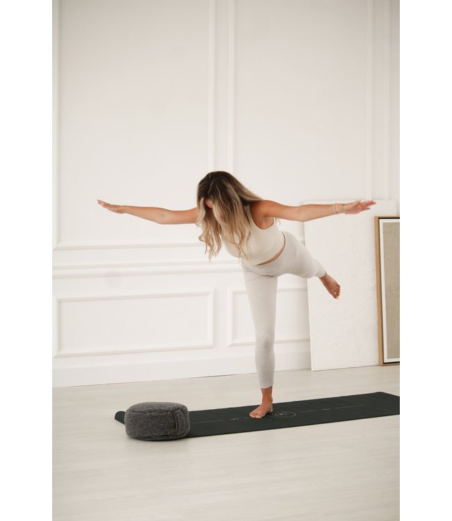 Yogamat sticky extra dik align zwart - Lotus