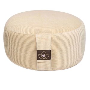 Lotus Meditatiekussen eco rib sand rond - Lotus