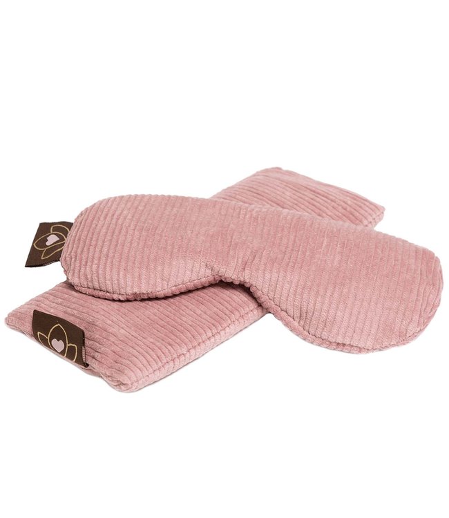 Oogkussen rib lavendel oudroze eco - Lotus