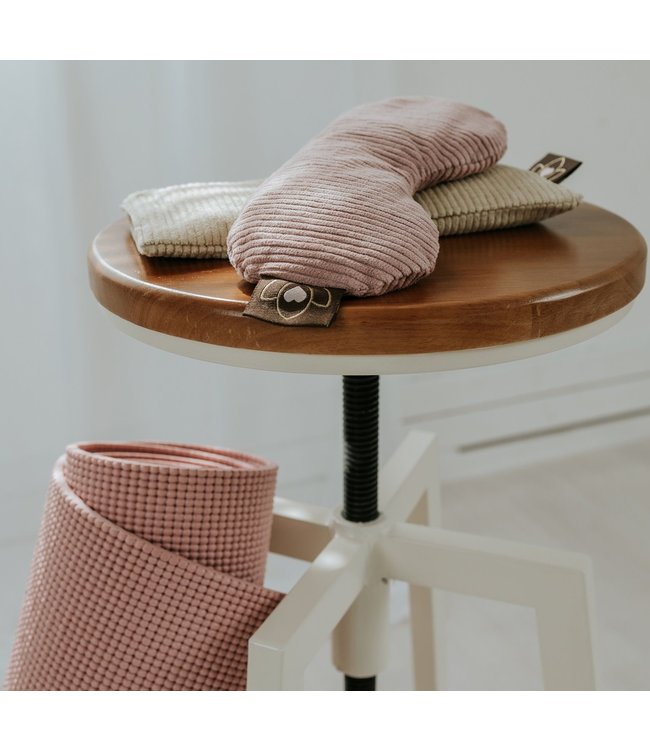 Oogkussen rib lavendel sand eco - Lotus