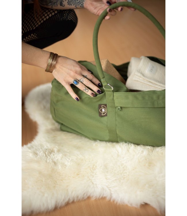 Luxe yogatas hummer olijfgroen - Lotus