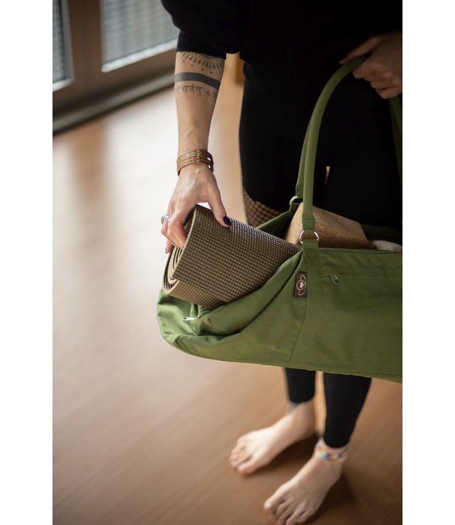 Luxe yogatas hummer olijfgroen - Lotus