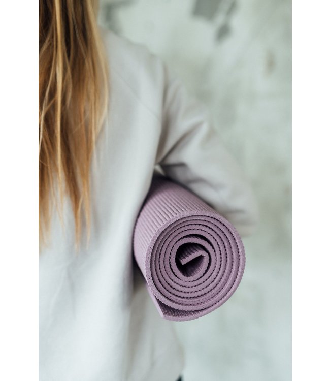 Yogamat sticky extra dik moon lavendelpaars - Lotus