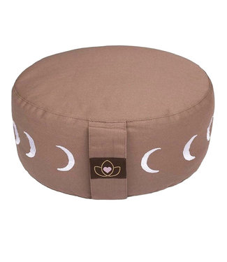 Lotus Meditatiekussen eco moon taupe rond - Lotus