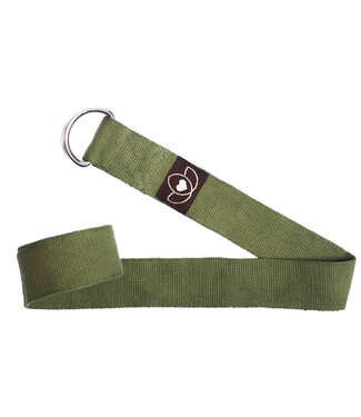 Lotus Yoga riem extra lang olijfgroen - Lotus